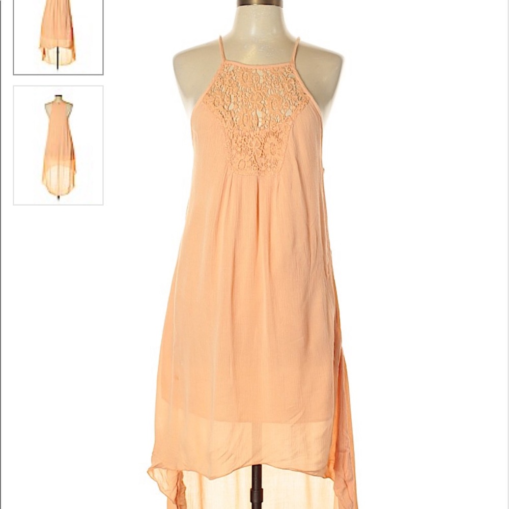 O’Neill Peach High/Low Dress  XS